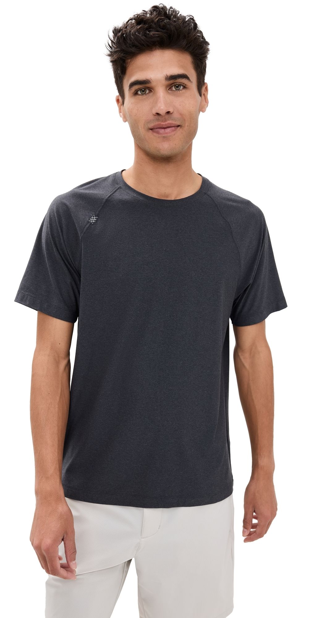 Rhone Reign Short Sleeve Tee Black Heather L