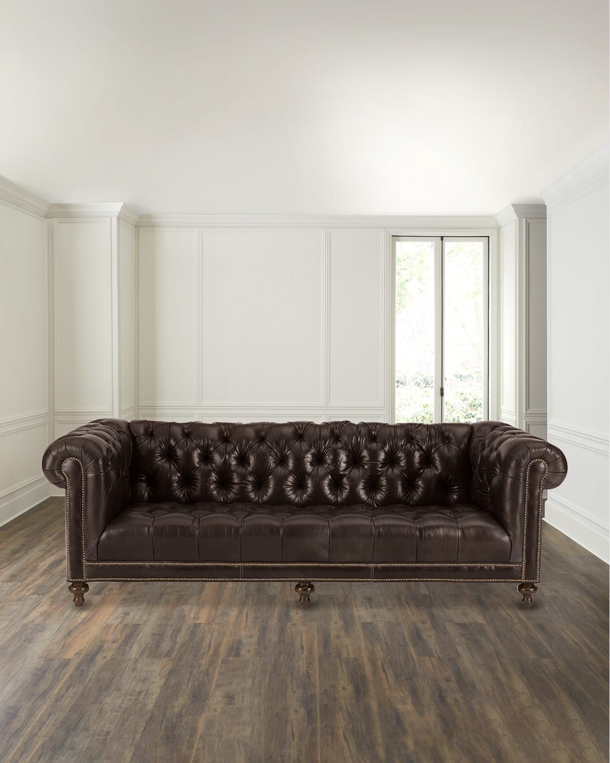 Davidson 94" Tufted Seat Chesterfield Sofa