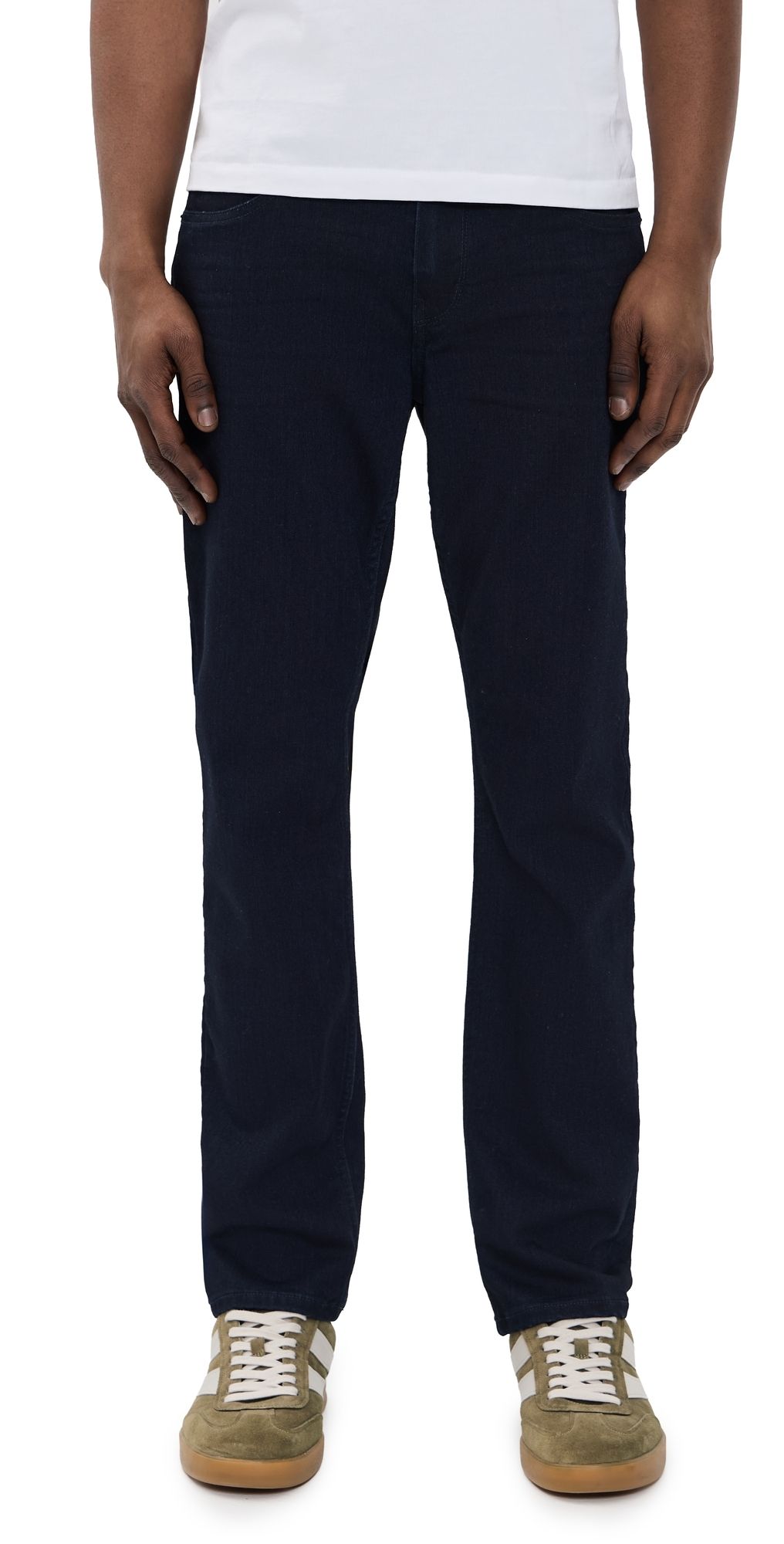 PAIGE Federal Transcend Slim Straight Jeans Inkwell 38