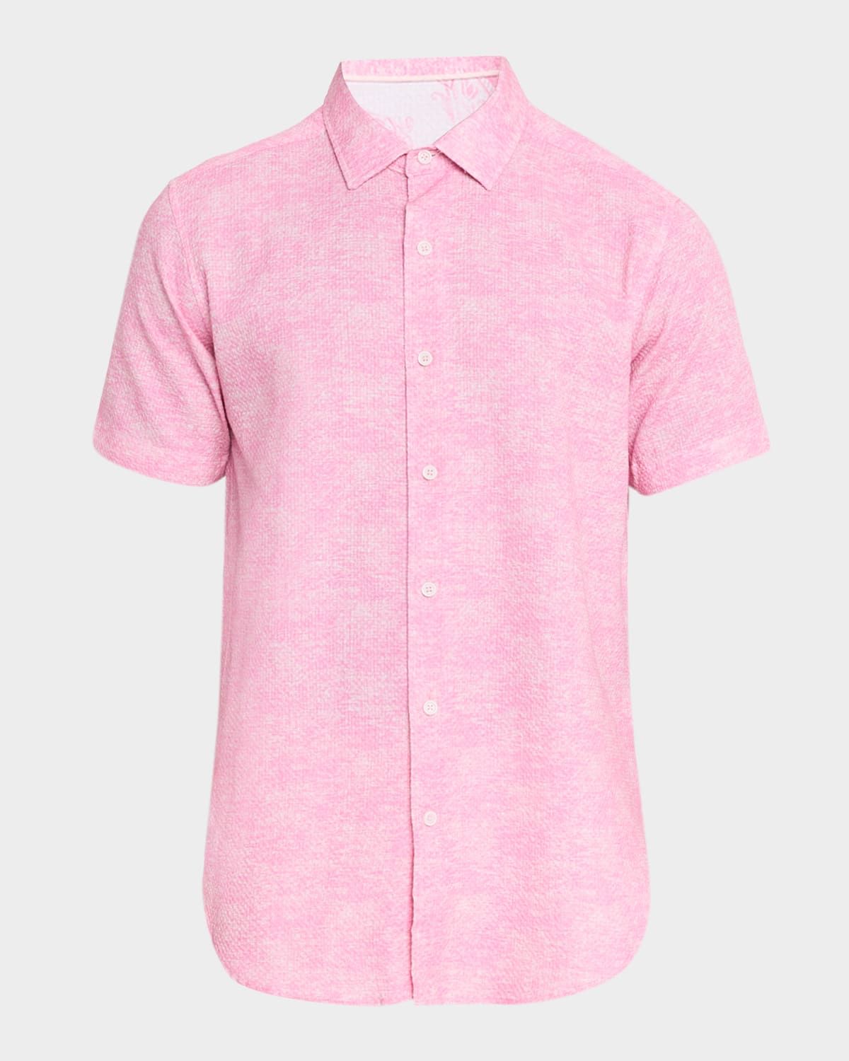 Men & apos;s Reid Cotton Tonal Pattern Short-Sleeve Shirt