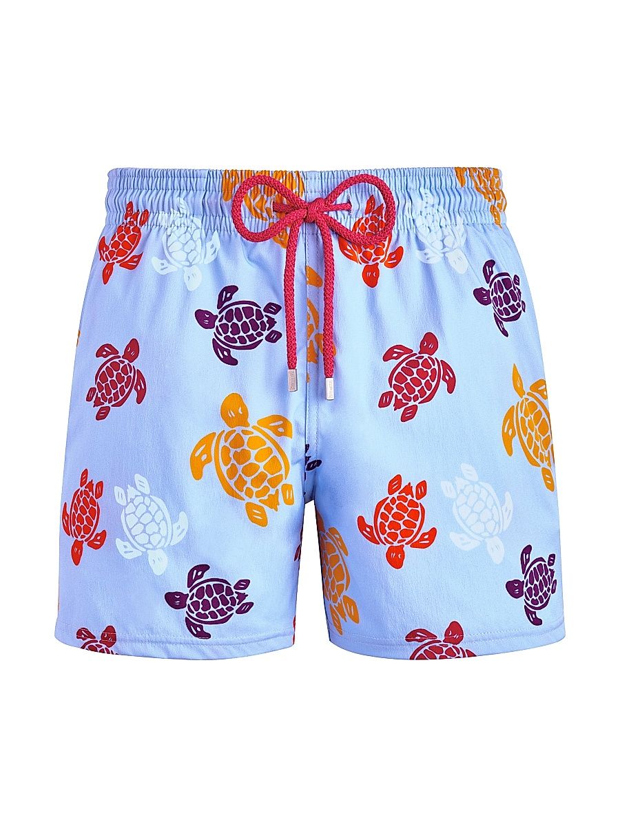 Men's Multicolor Tortoise Swim Trunks - Size XXL