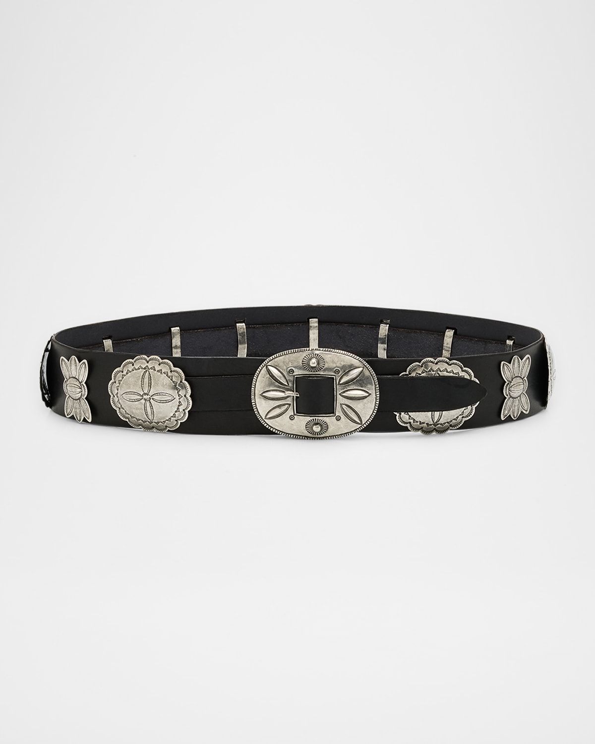 Vacchetta Concho Leather Belt
