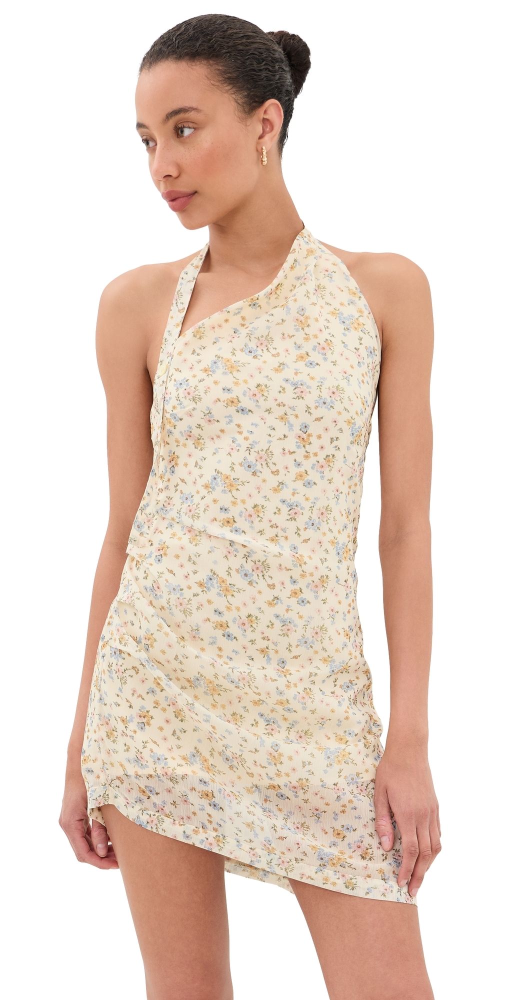 Lioness Moonlight Mini Dress Beige S