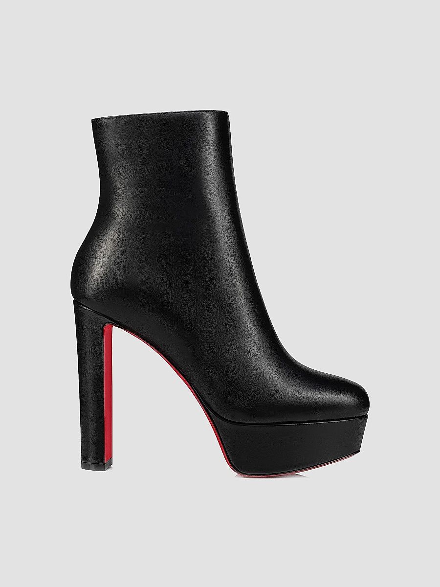 Christian Louboutin Women's Loo Booty 130MM Boots - Black - Size 4.5