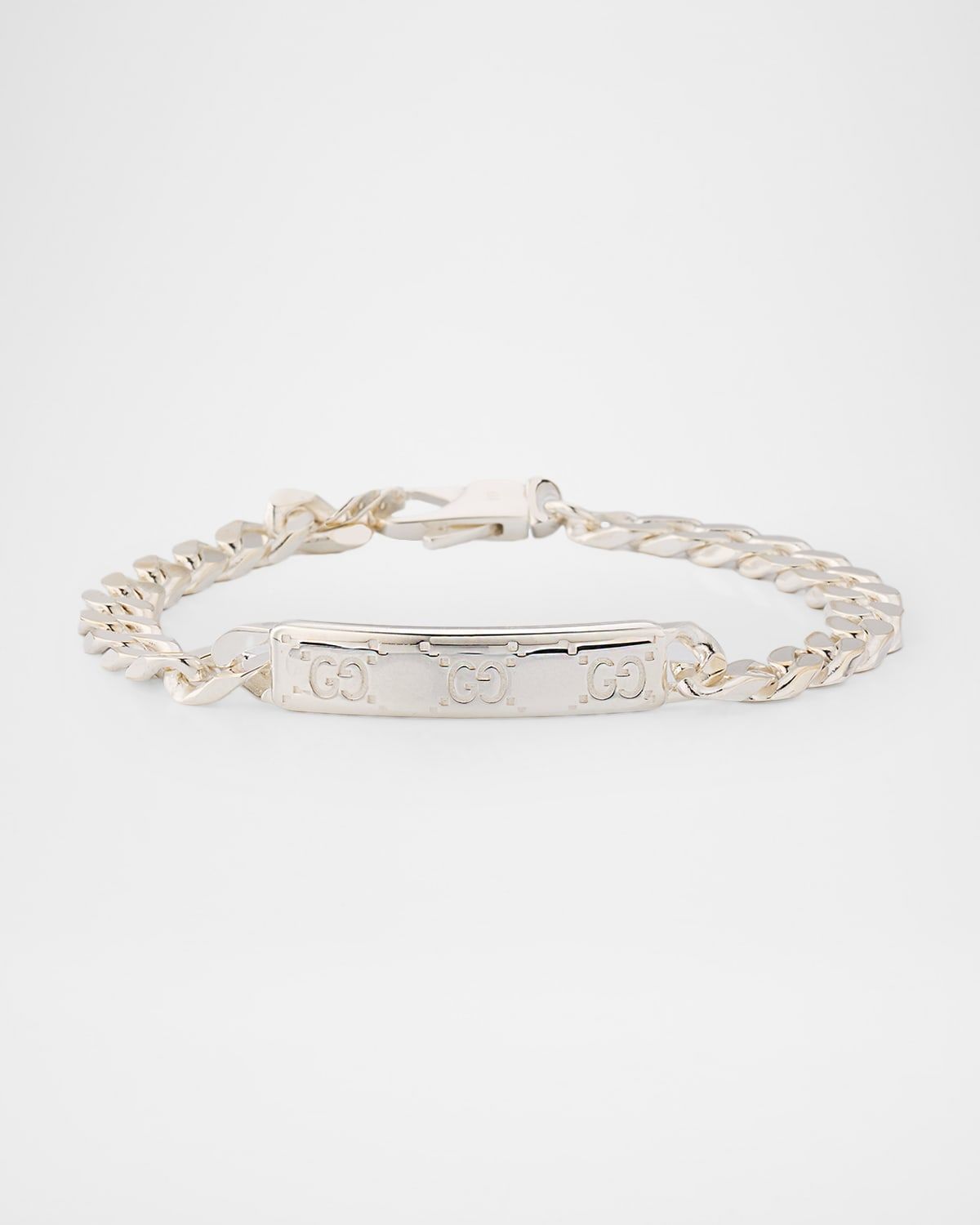 Men & apos;s Gucci Signature Sterling Silver Bracelet