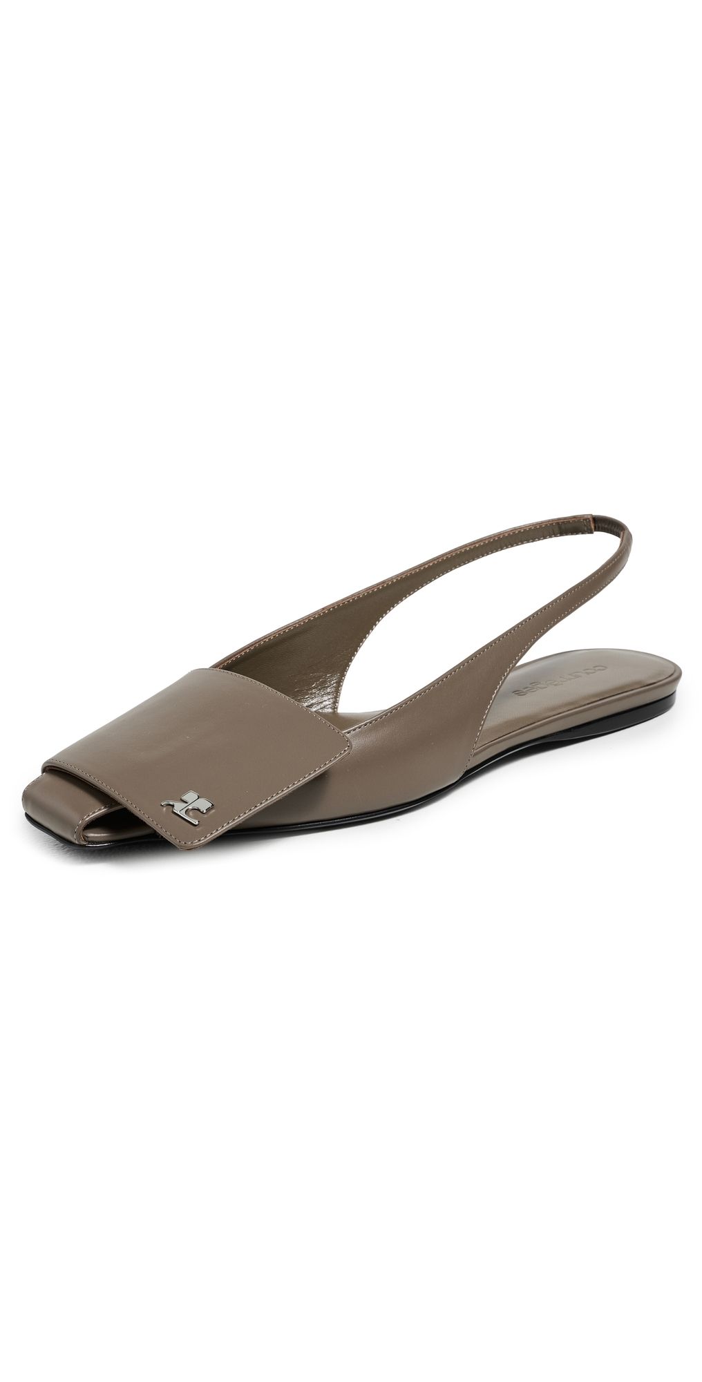 Courrèges Fold Slingbacks Light Mocha 38