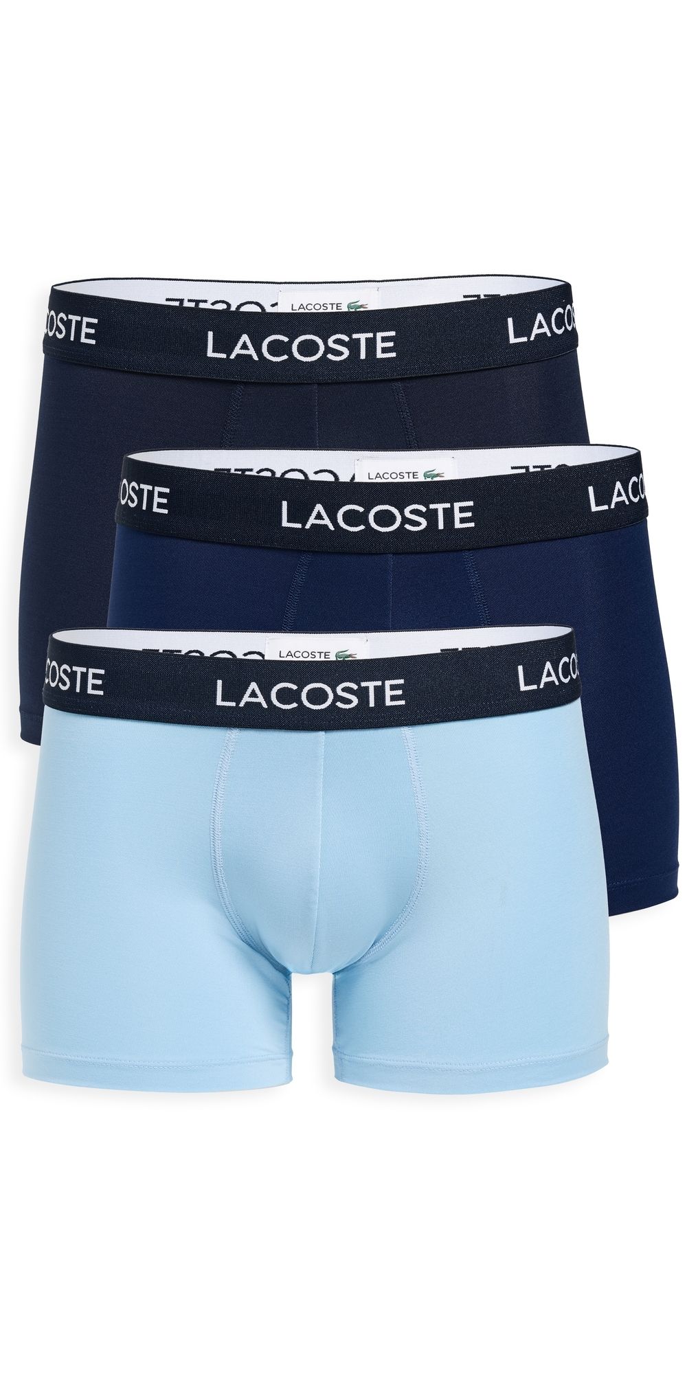 Lacoste Microfiber Trunks 3 Pack Multi XS