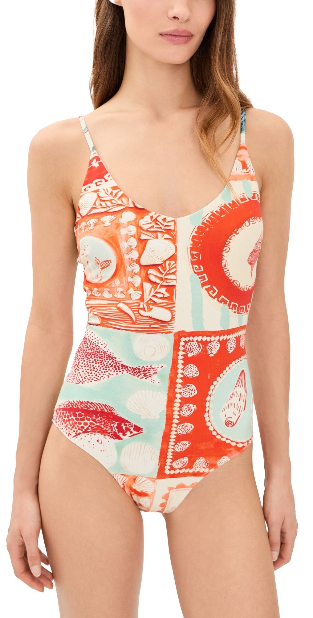 Hunter Bell Capri One-Piece Swimsuit Lost At Sea L