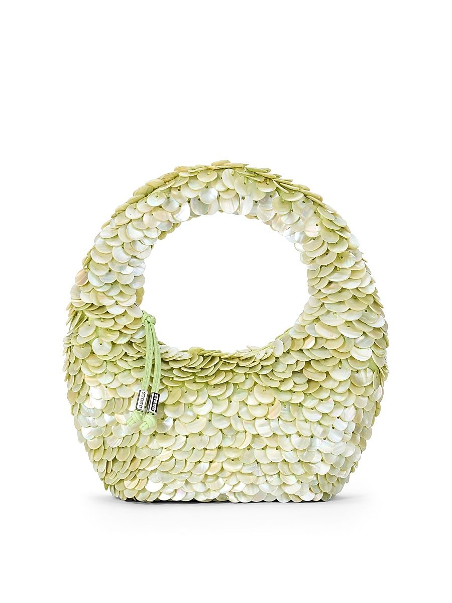 Women's Reef Mother-Of-Pearl Top Handle Bag - Matcha