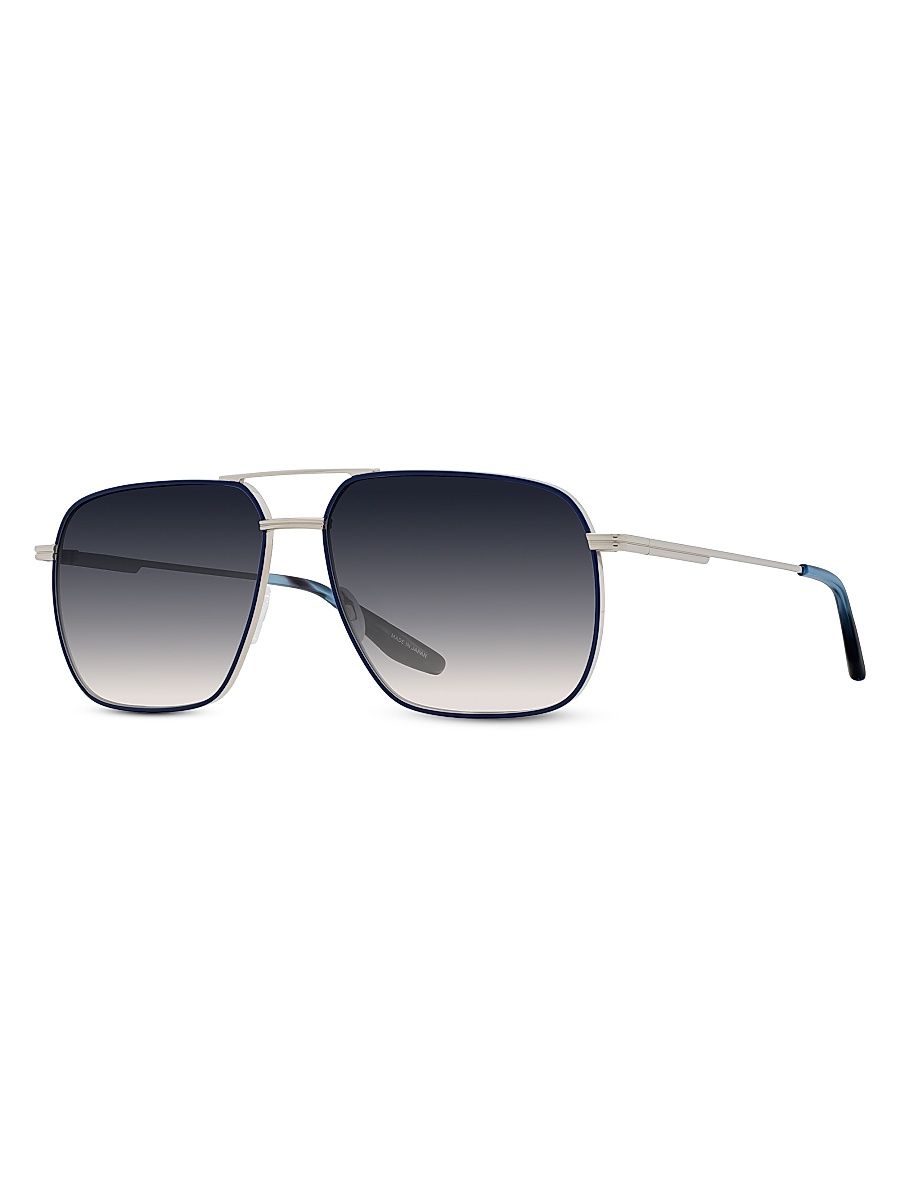 Men's Royale 61MM Aviator Sunglasses - Silver
