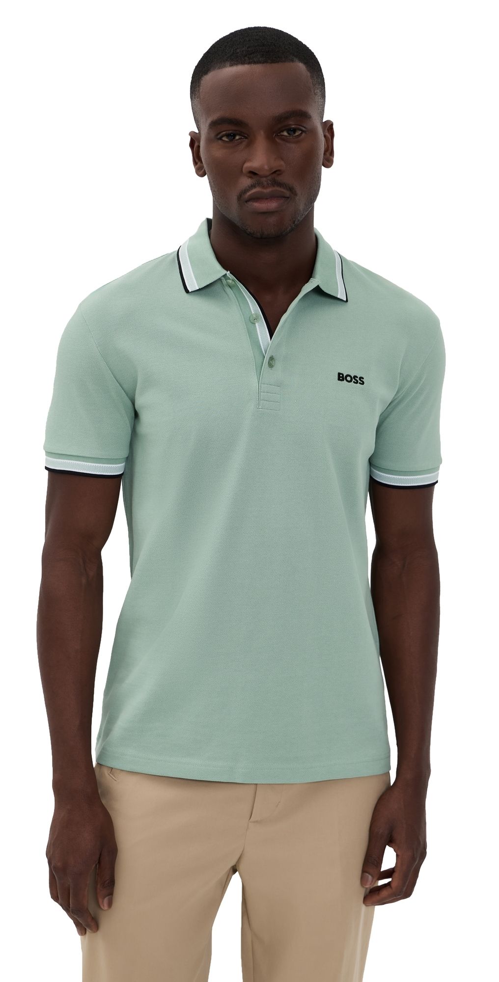 BOSS Paddy Polo Shirt Iceberg Green XXL