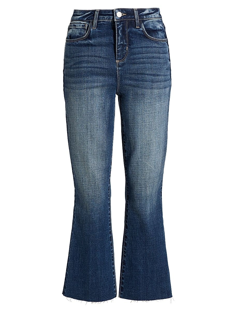 Women's Kendra High-Rise Flared Crop Jeans - Gladstone - Size 31