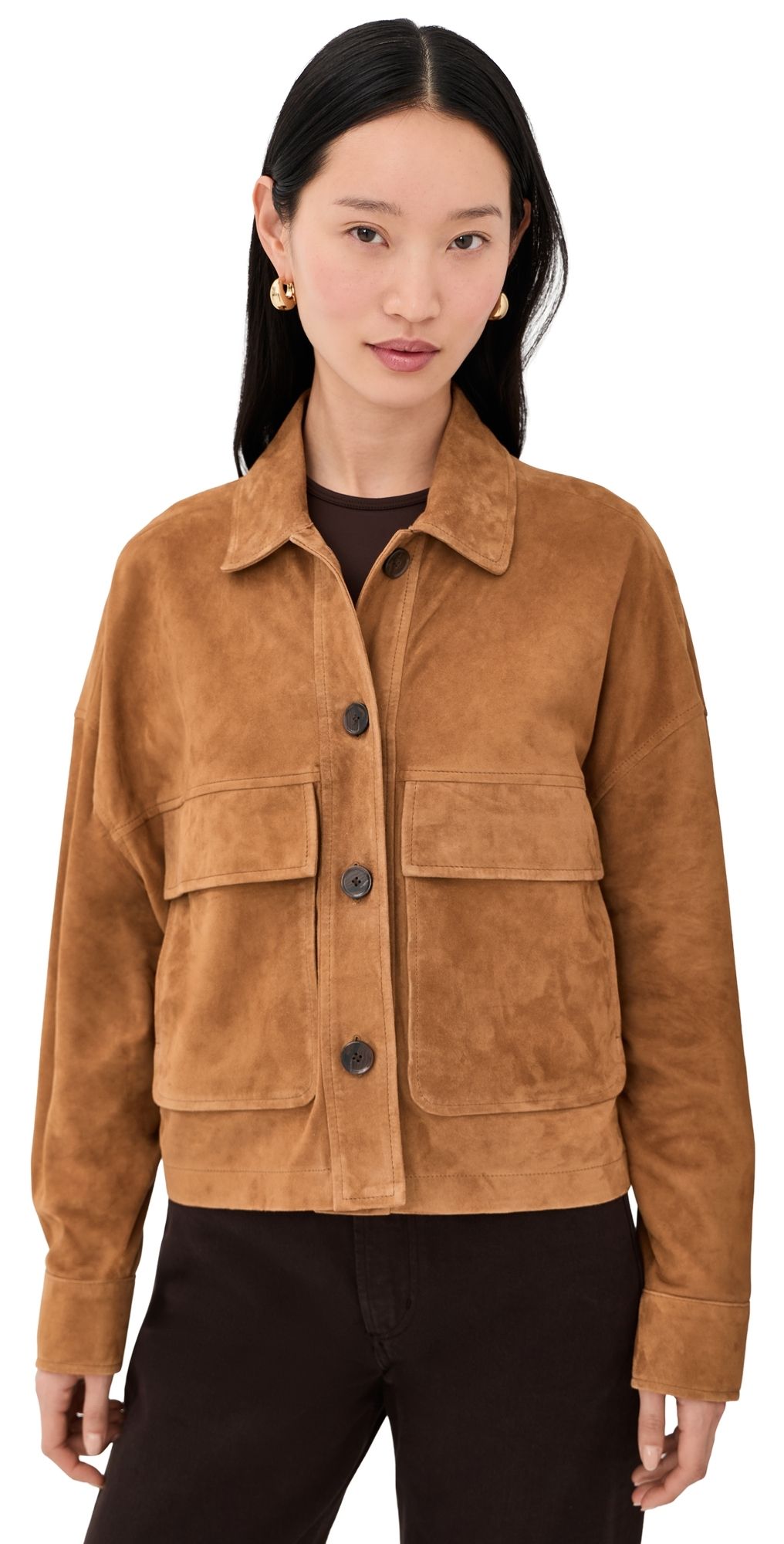 ARMA MIRI Lamb Suede Jacket Whiskey 40