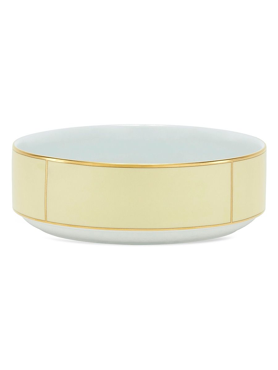 Ginori 1735 Diva Colonna Tureen Porcelain Salad Bowl - Diva Giall
