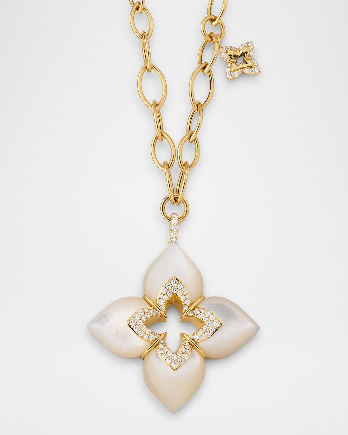 Souffle 18K Yellow Gold Diamond Venetian Princess Necklace