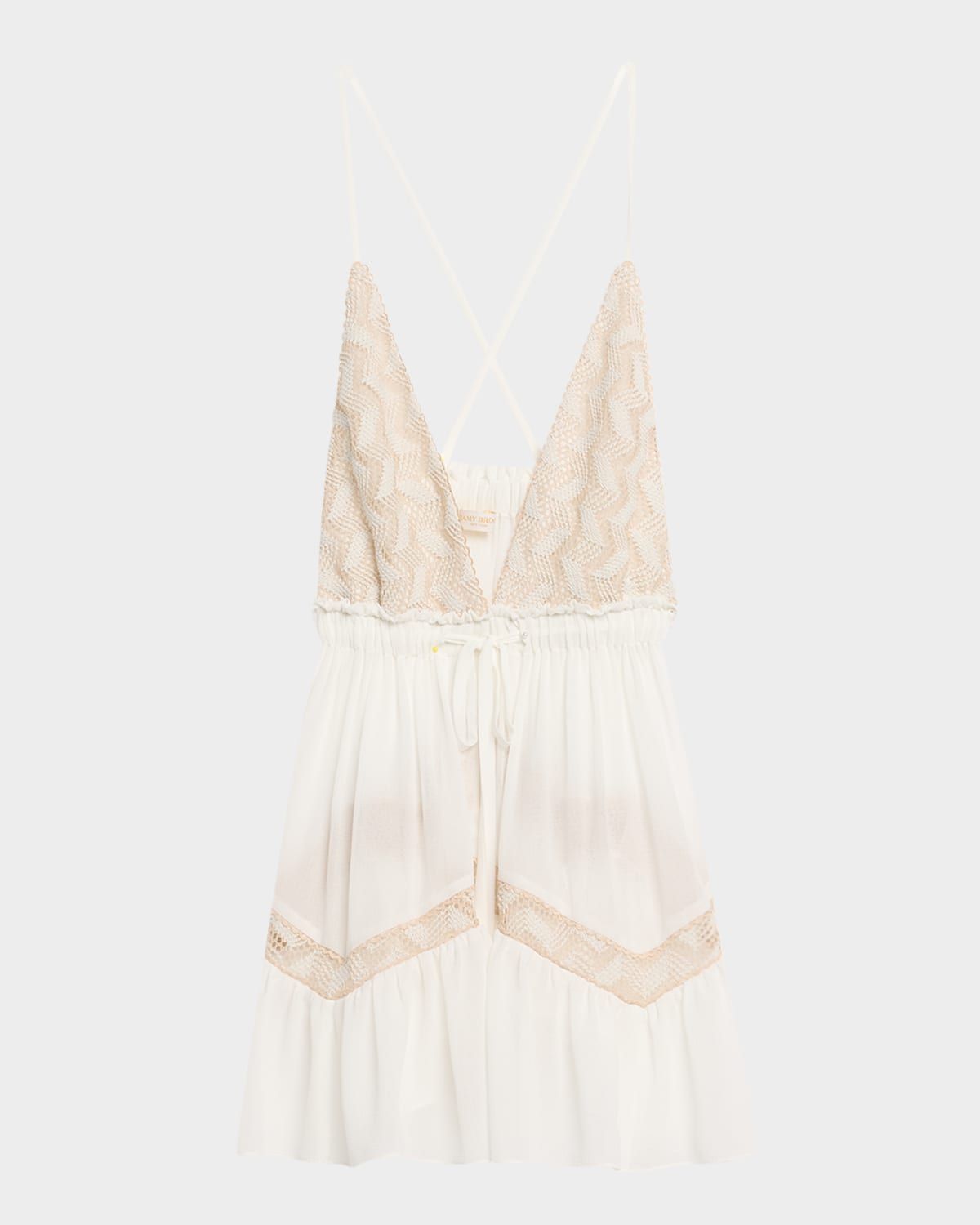 Kerry Crochet-Trim Mini Dress