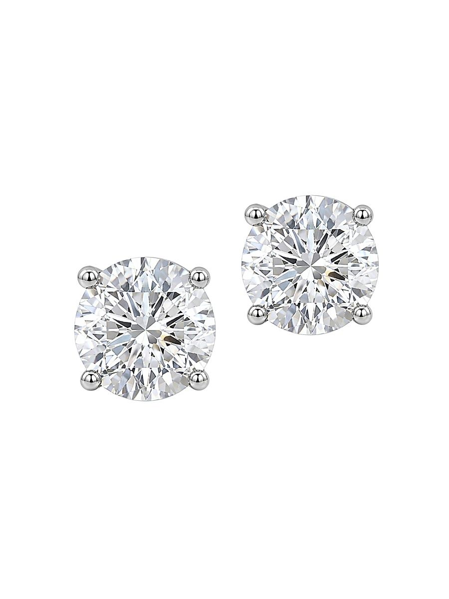 Women's 18K Gold & 1.00 TCW Lab-Grown Diamond Stud Earrings - White Gold