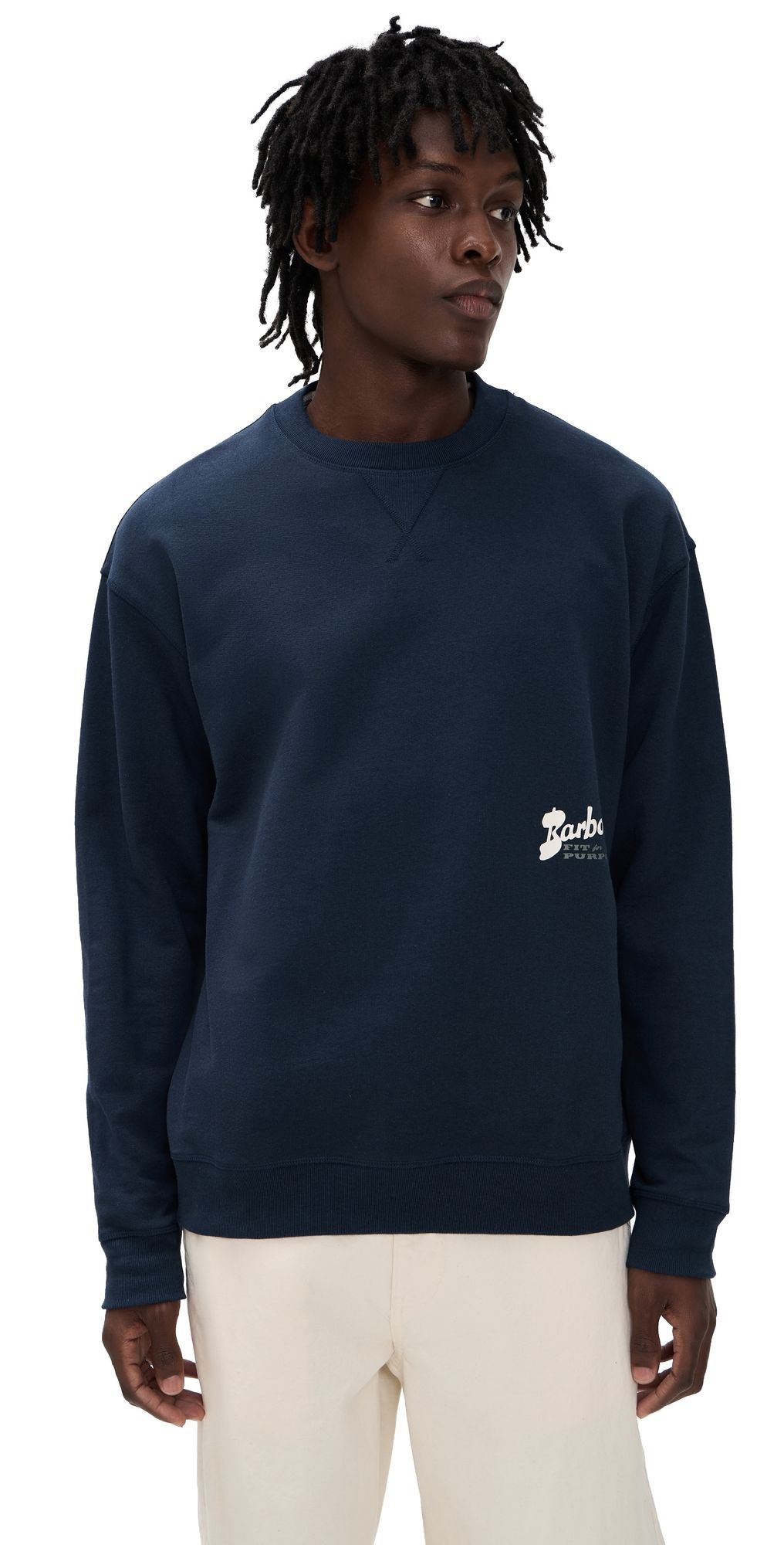 Barbour Blythe Crew Neck Sweatshirt Navy S