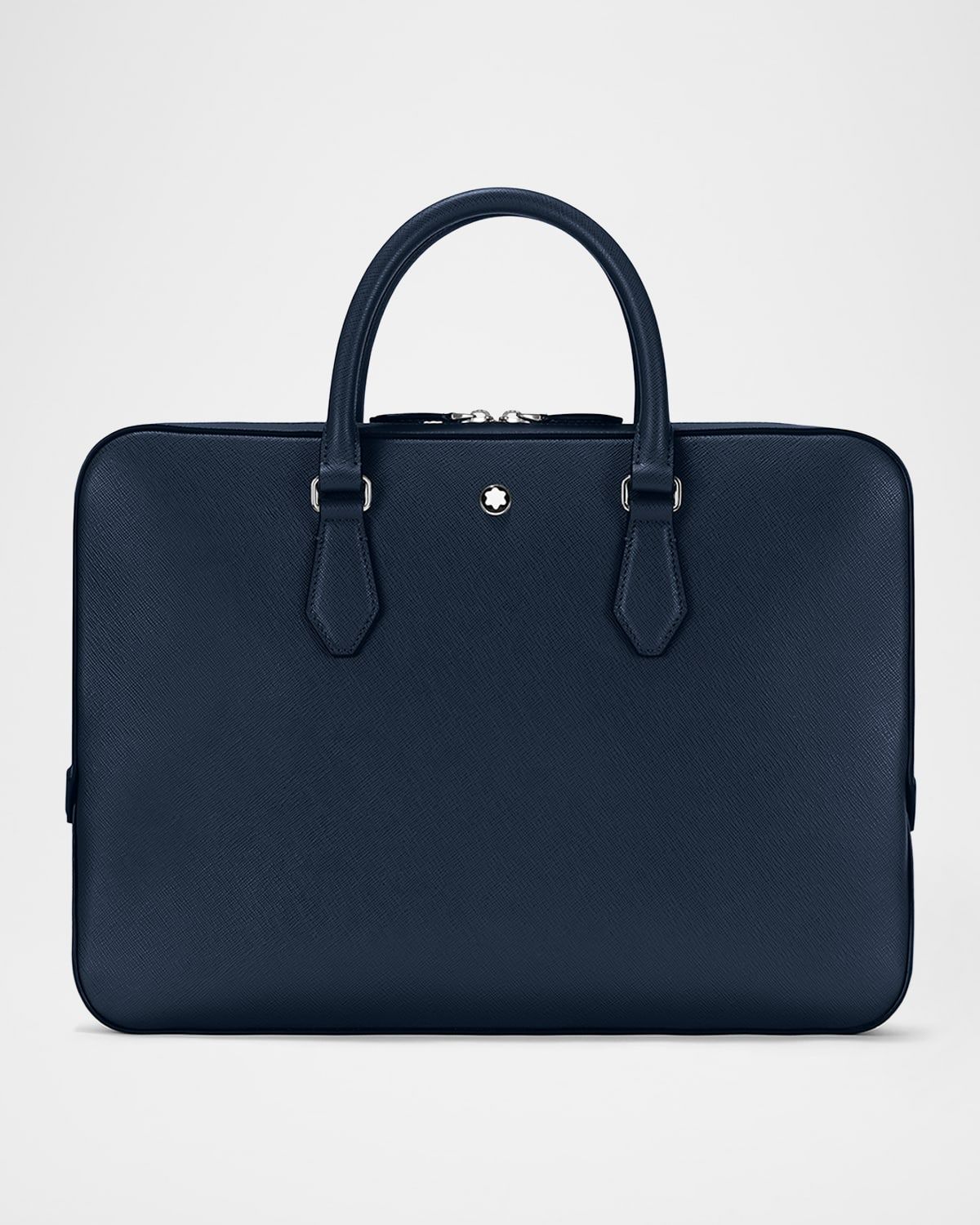 Men & apos;s Sartorial Thin Saffiano Leather Document Briefcase