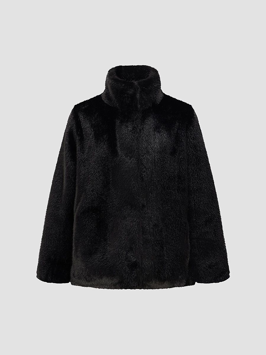 Lyla Grant Women's Mink Reversible Jacket - Black - Size Small