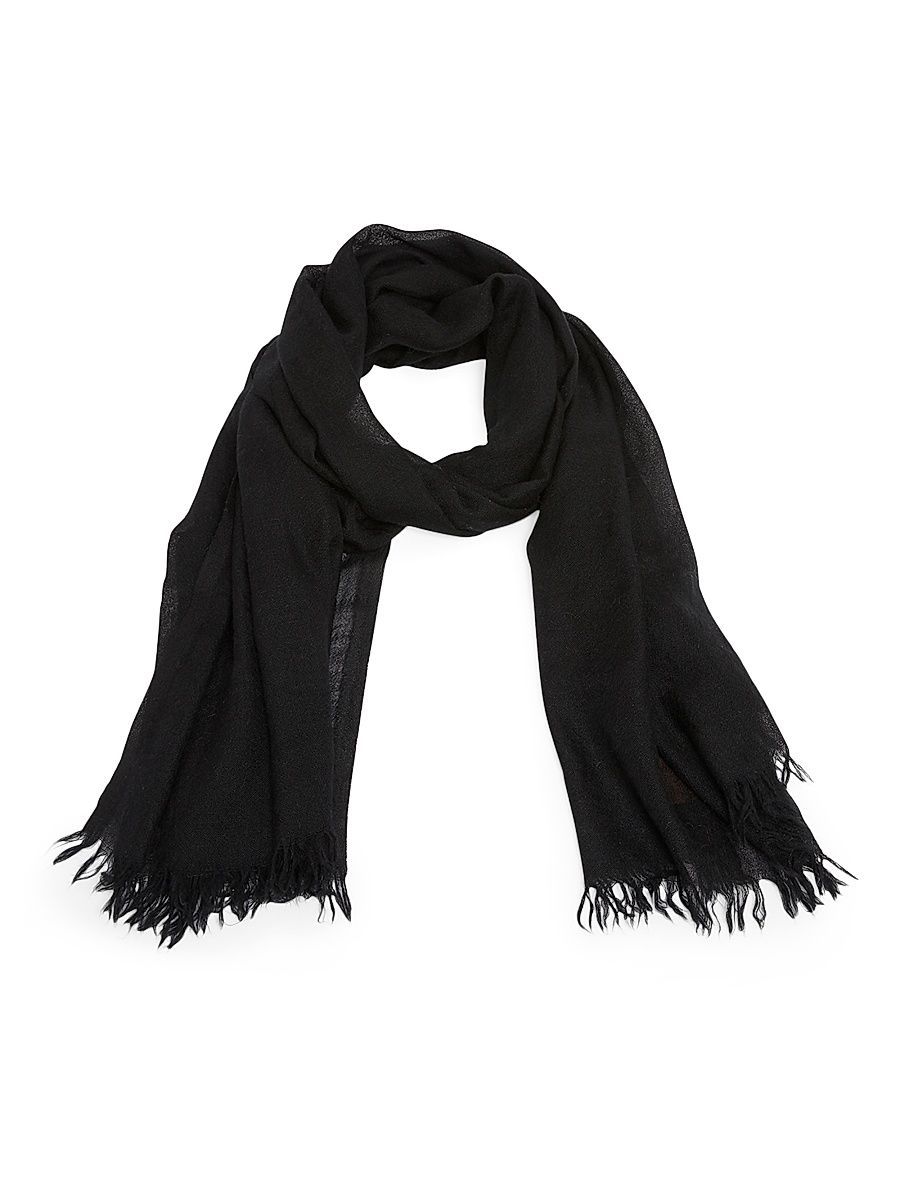 Women's Cashmere Scarf - Black