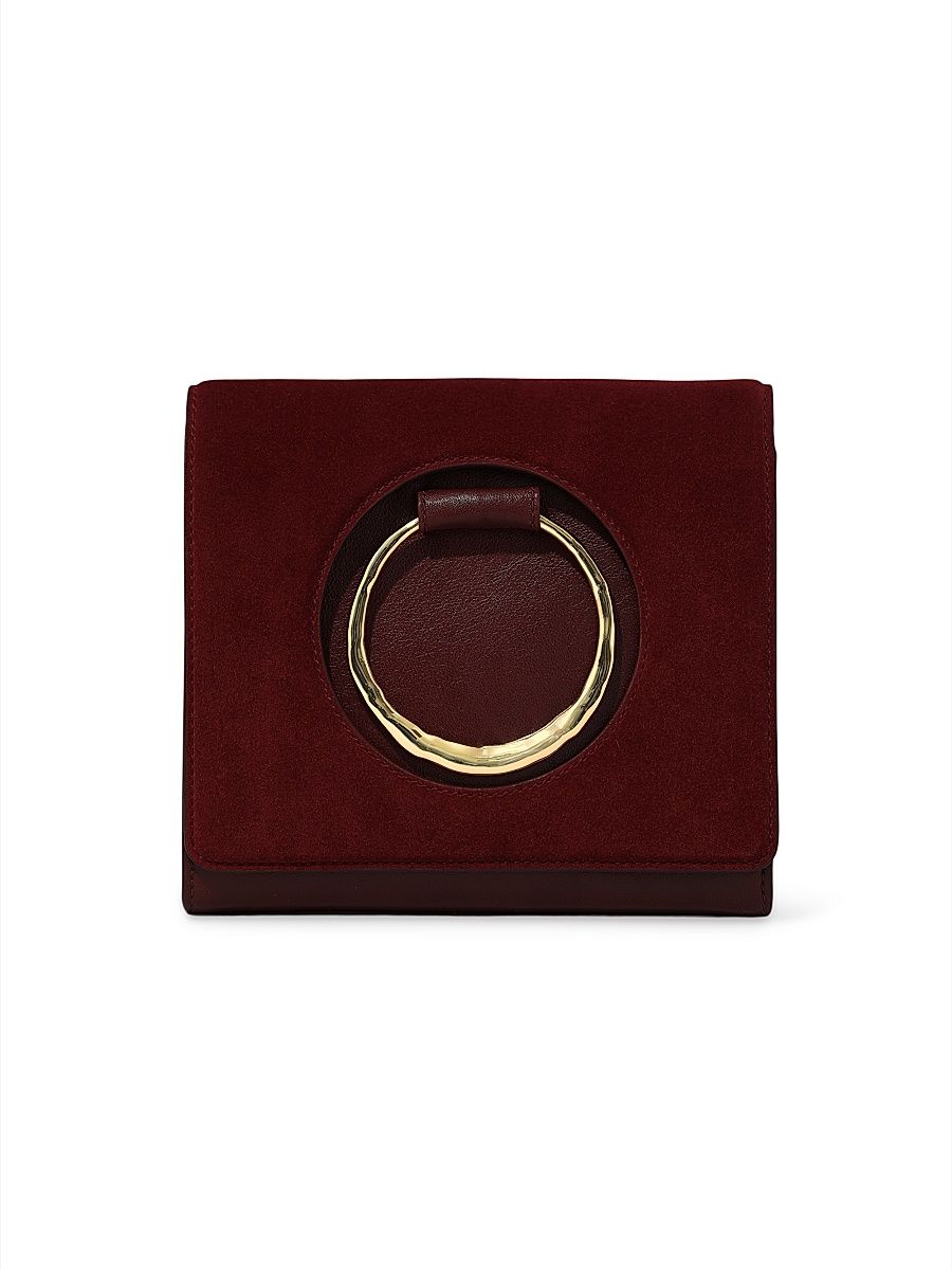 Women's The Hunter Leather Crossbody Bag - Burgundy