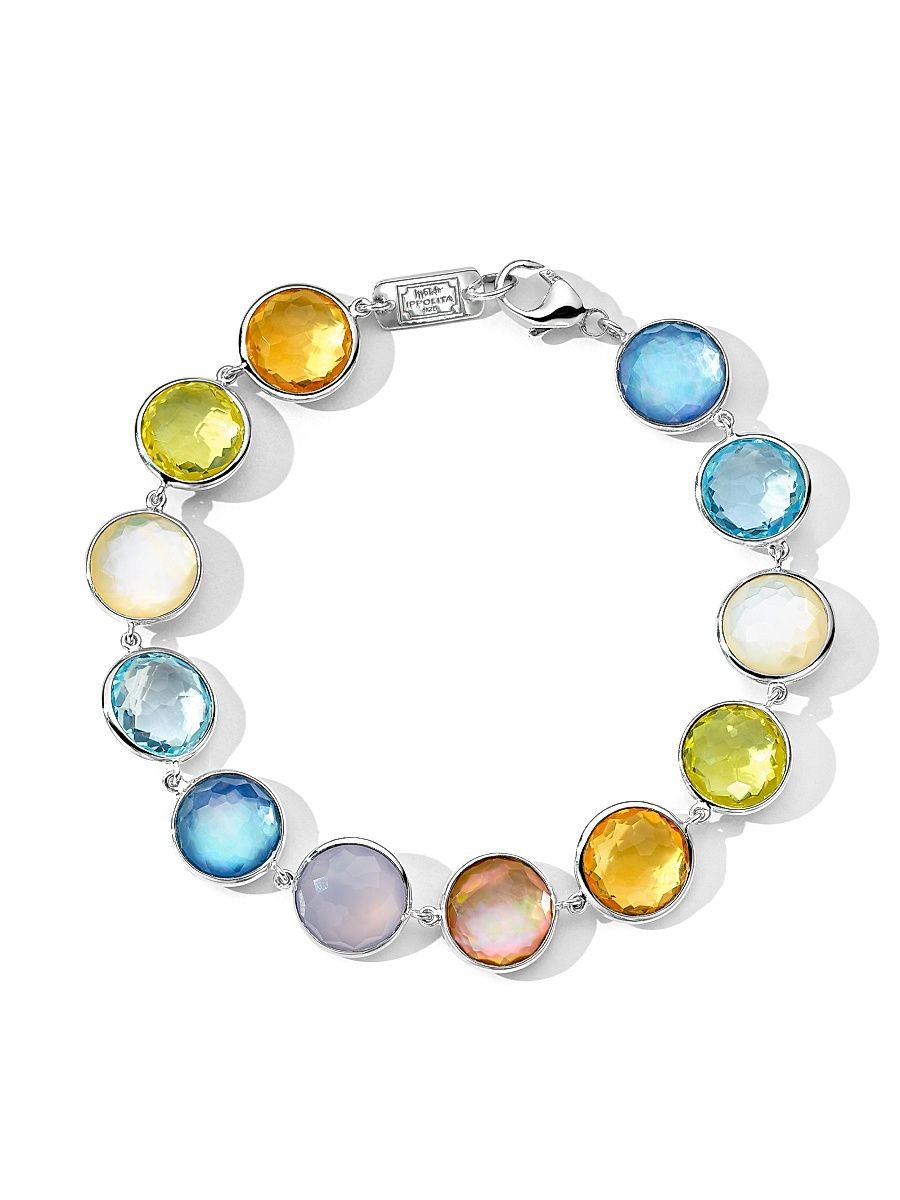 Women's Lollipop Wildflower Sterling Silver & Multi-Stone Bracelet - Silver Wildflower