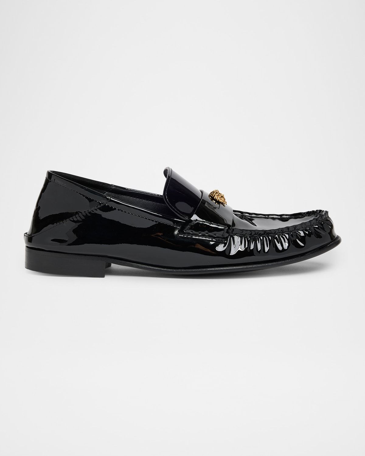 Medusa Patent Leather Loafers