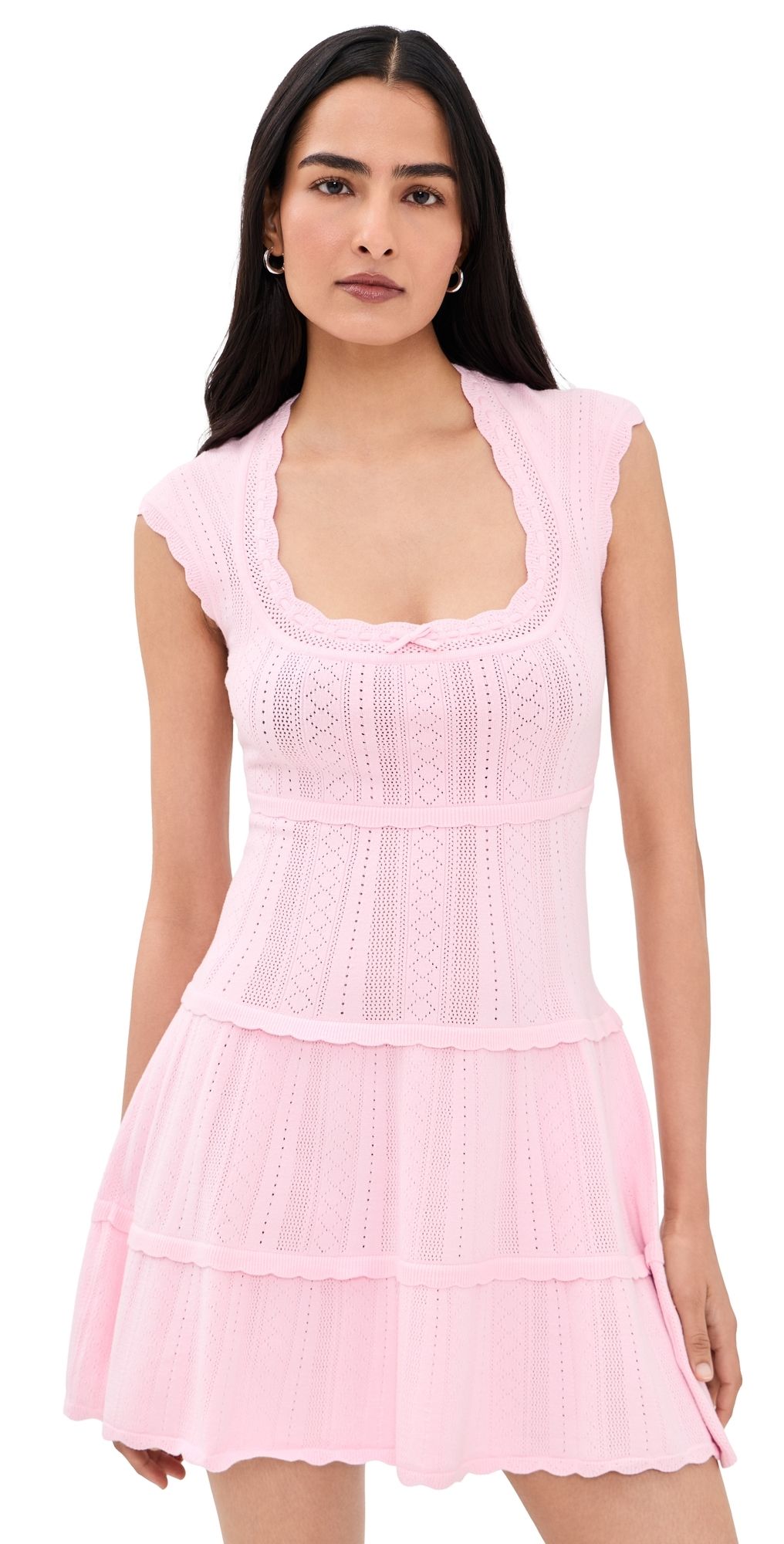 LoveShackFancy Laighton Dress Candy Floss Pink L