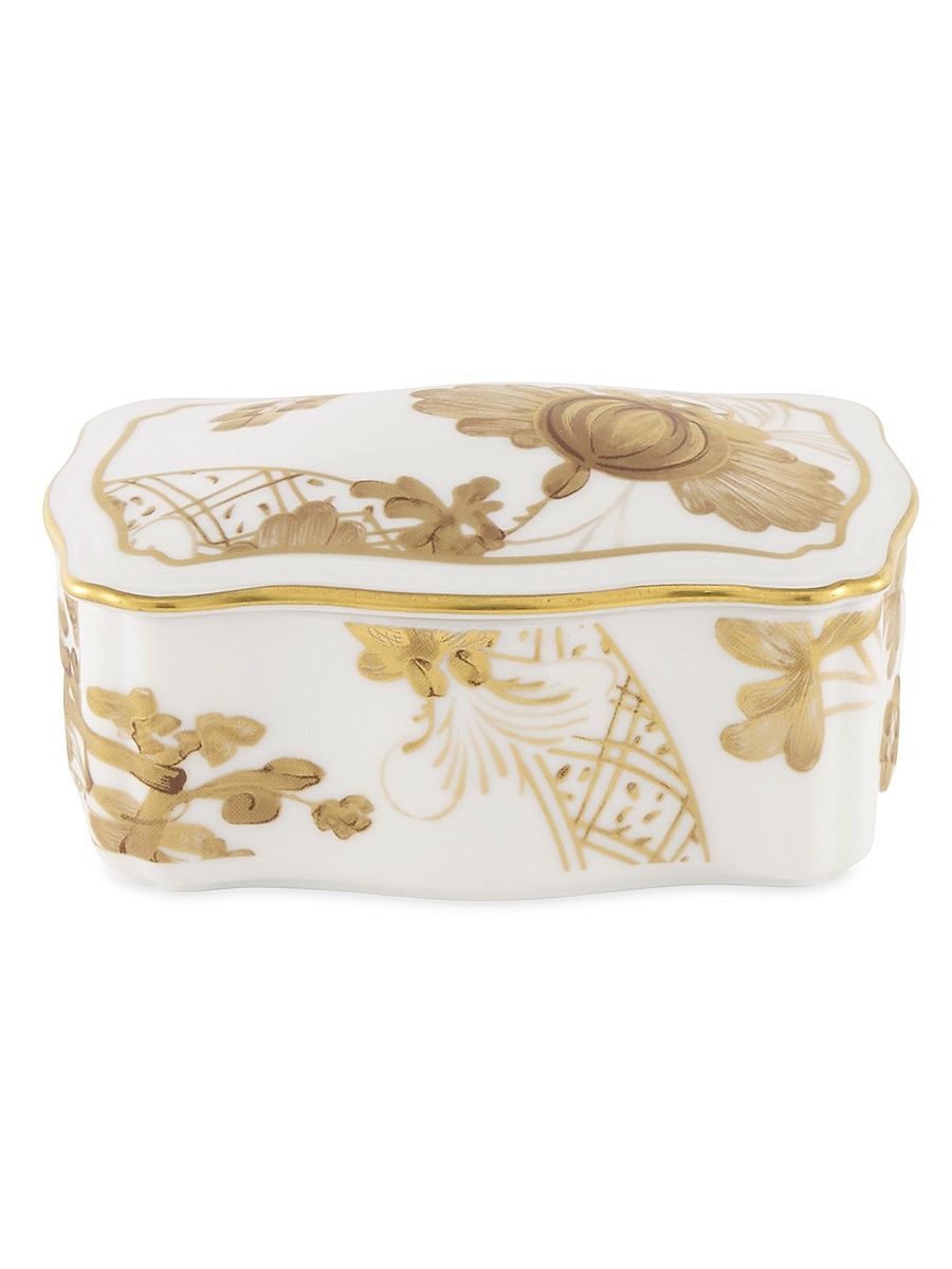 Tesori Oriente Italiano Rectangular Lidded Box - White