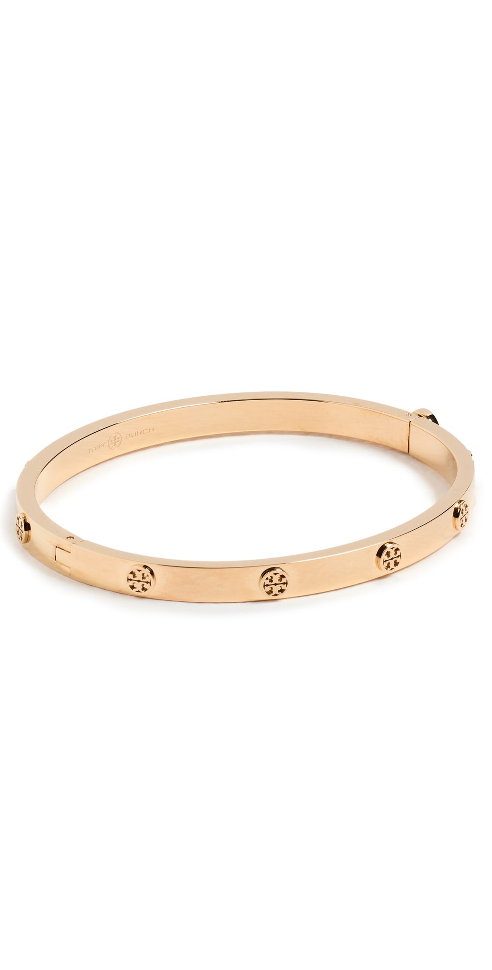 Tory Burch Thin Icon Hinge Bracelet Tory Gold One Size