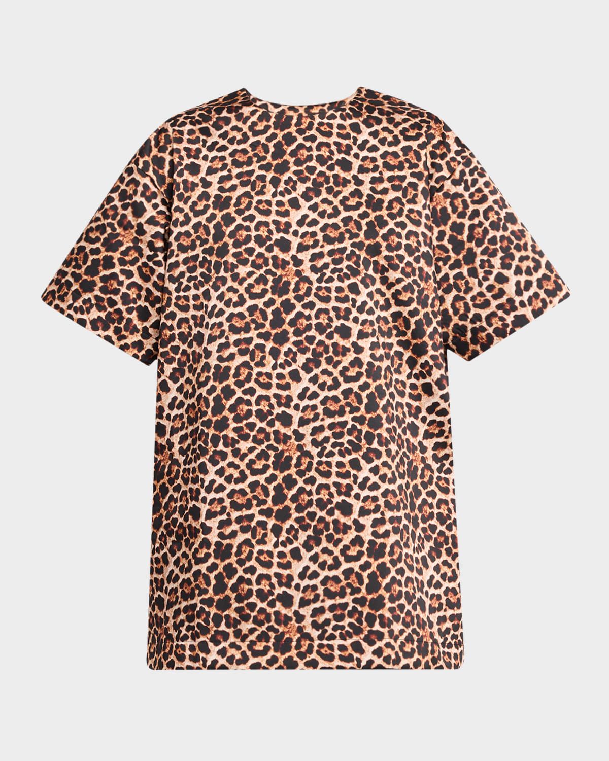 Leopard-Print T-Shirt Dress