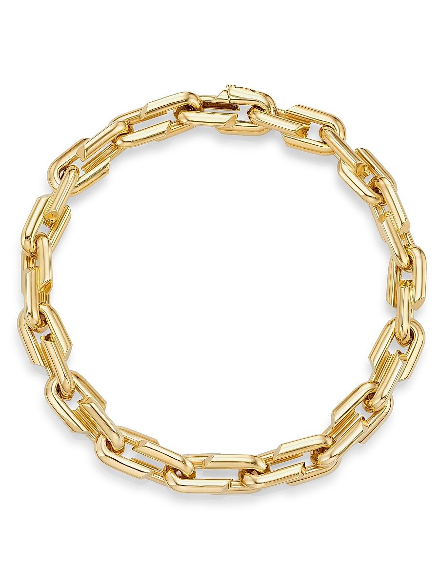 Women's Strong Hearts 18K Yellow Gold Chain Necklace - Gold