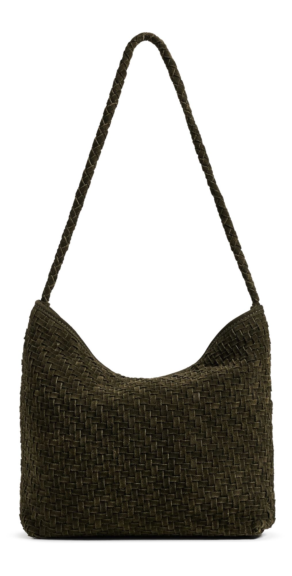 Bembien Serena Suede Shoulder Bag Olive Suede One Size