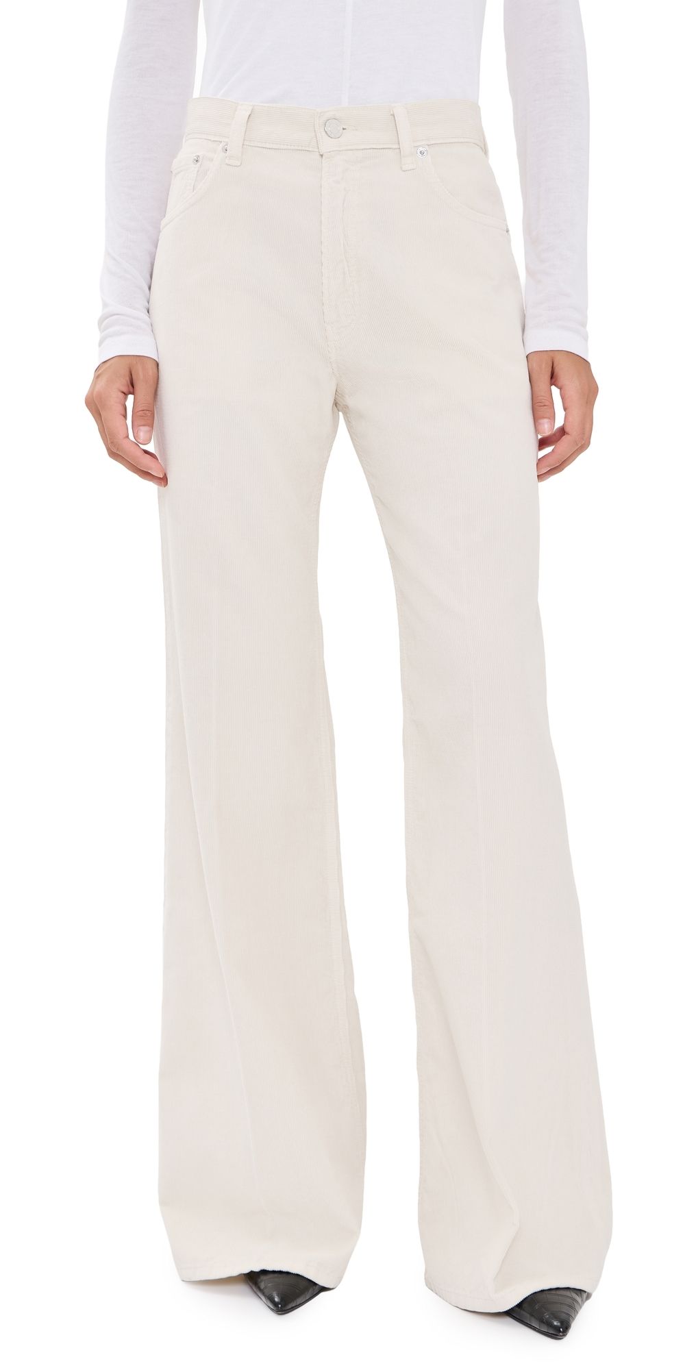 HAIKURE Clara Velvet Pier Pants Snow 29