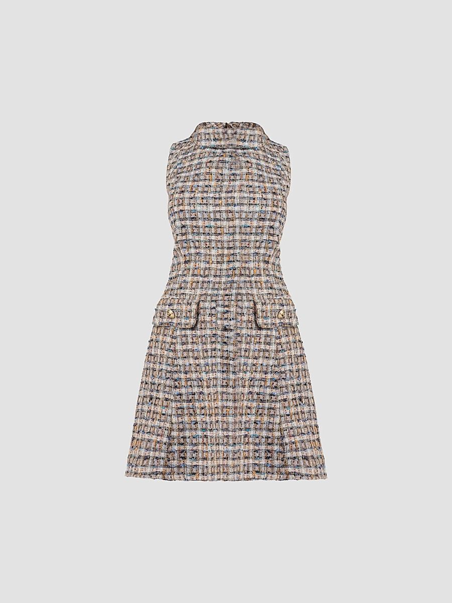 Shoshanna Women's Charlotte Tweed Mini Dress - Multi - Size 14