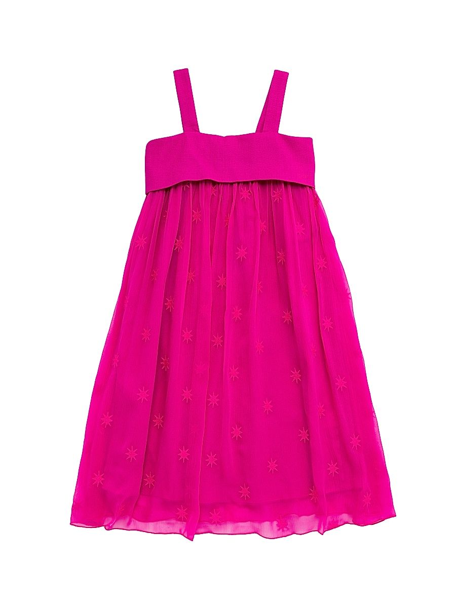 Little Girl's & Girl's Silk Crepe Sleeveless Dress - Pink - Size 4