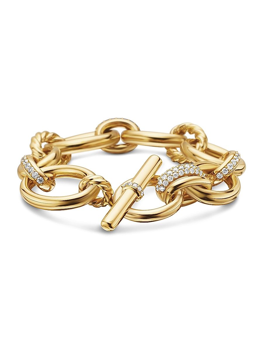 Women's DY Mercer Chain Bracelet in 18K Yellow Gold - Gold - Size Small