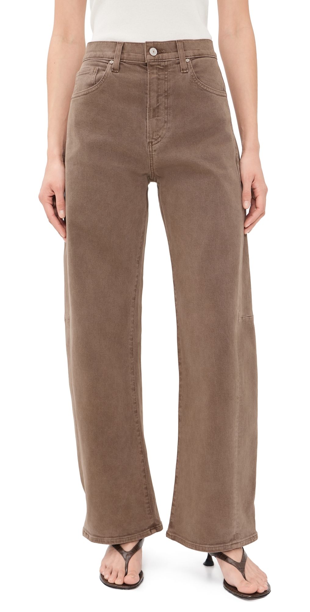 PAIGE Arellia Skimmer Panel Jeans Vintage Canewood 29