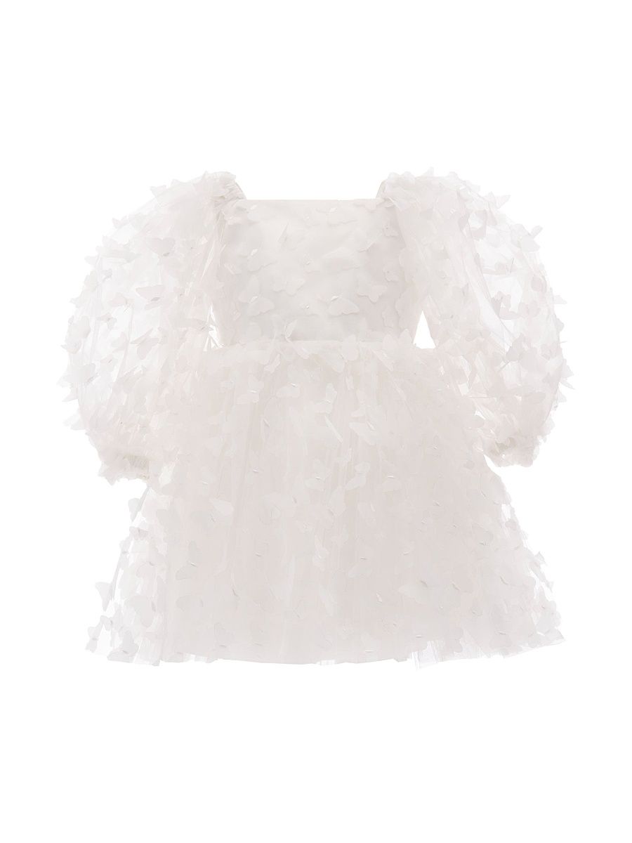 Tulleen Girl's Baby Girl's,Little Girl's & Girl's Bell Mariposa Dress - White - Size 12