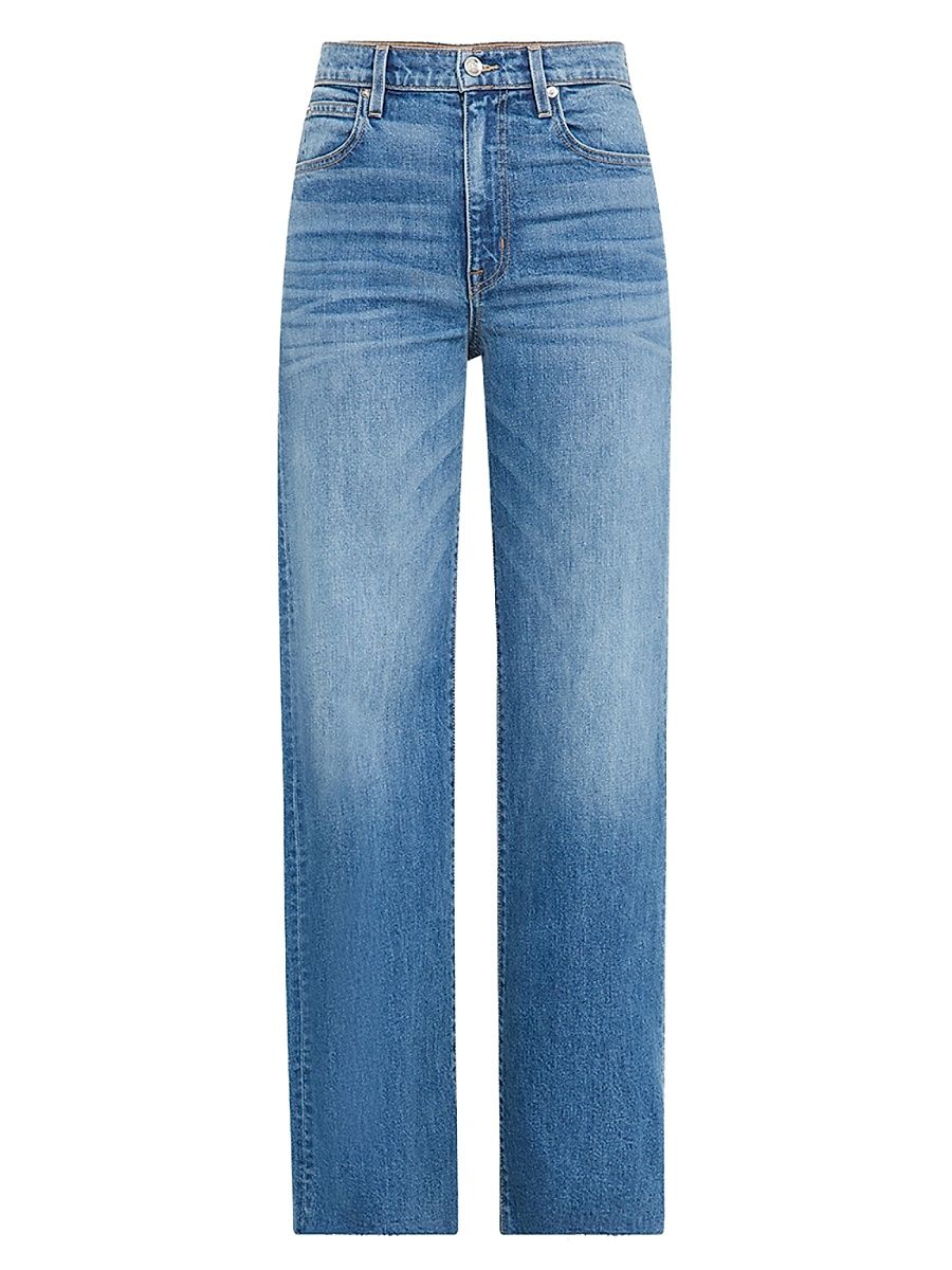 Women's Grace High-Rise Stretch Wide-Leg Jeans - Blue - Size 32