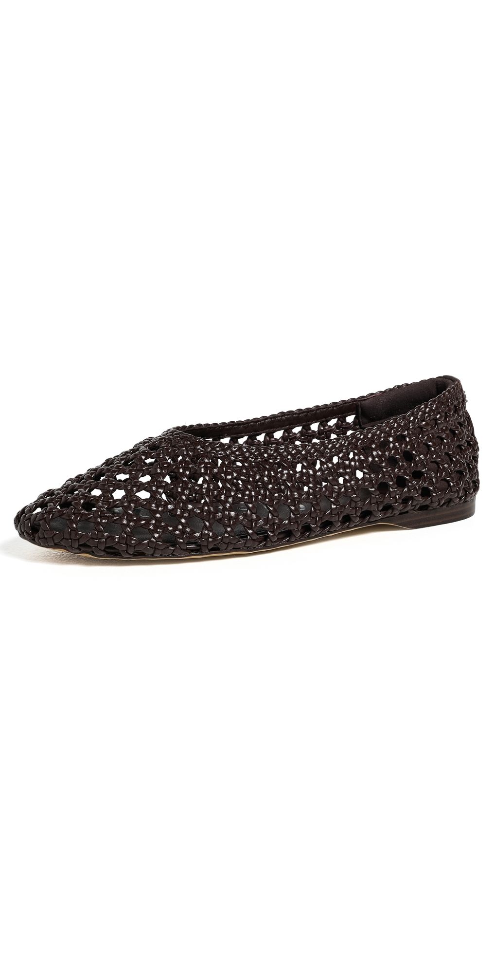 Sam Edelman Shira Woven Flats Dark Brown 7.5