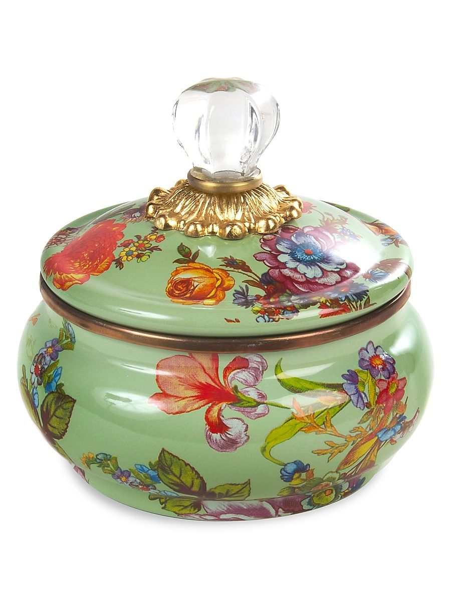 Flower Market Squashed Pot