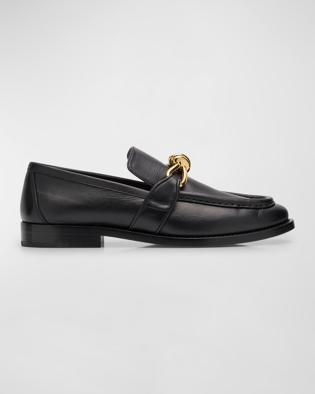 Astaire Metallic Knot Leather Loafers