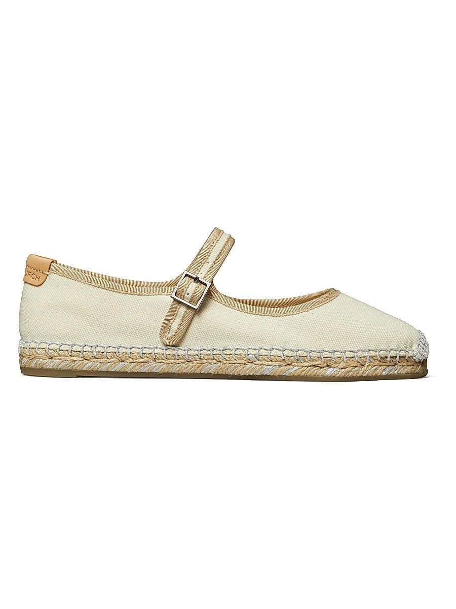 Women's Mary Jane Linen Espadrilles - Naturale - Size 6