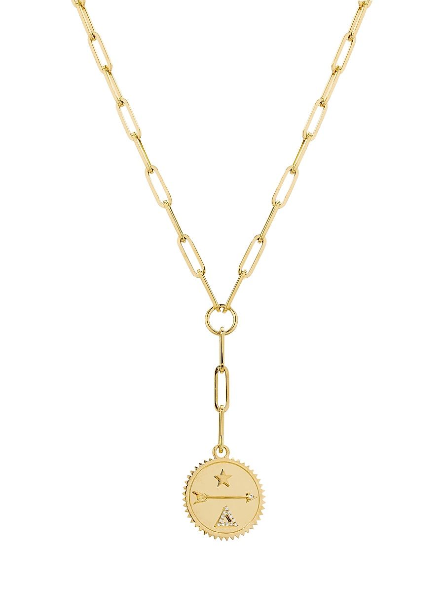 Women's Dream 18K Yellow Gold & 0.04 TCW Diamond Link Chain Necklace - Yellow Gold