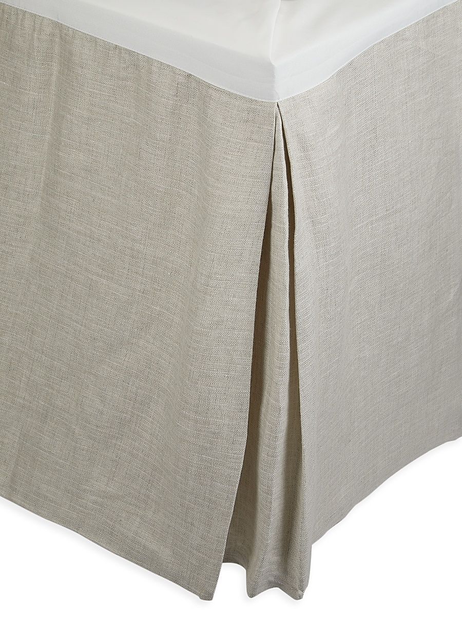 Rain Natural Dawn Tailored Bed Skirt - Natural - Size Queen