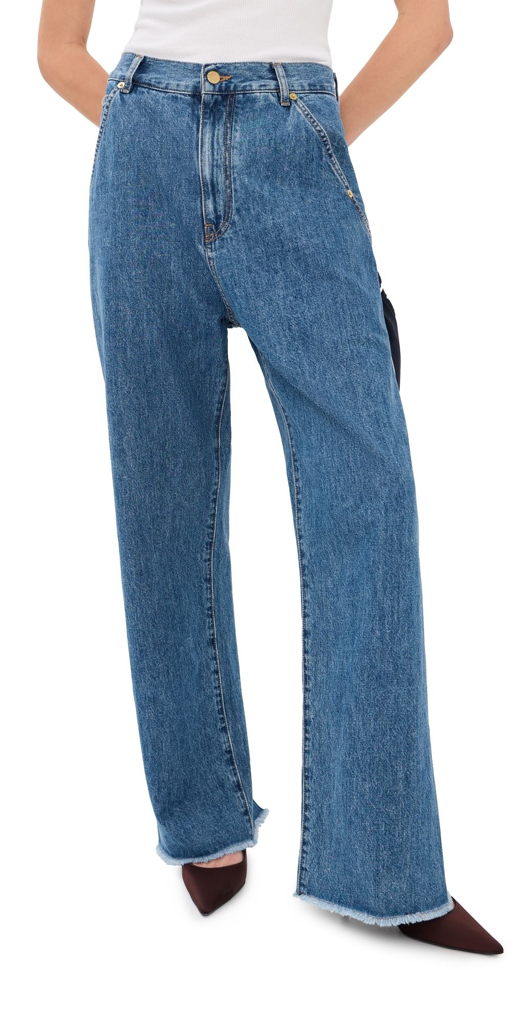 DARKPARK Sienna Loose Side Split Jeans Blue Malibu 26
