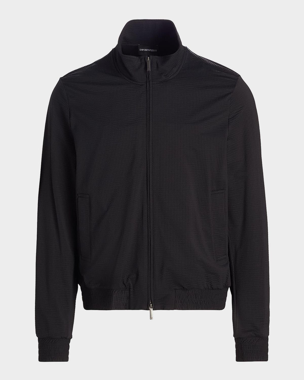 Men & apos;s Seersucker Bomber Jacket