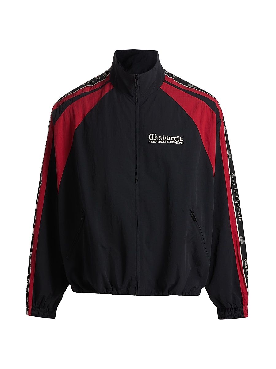 Men's Casa De Chavarria Tape Jacket - Black Red - Size Small
